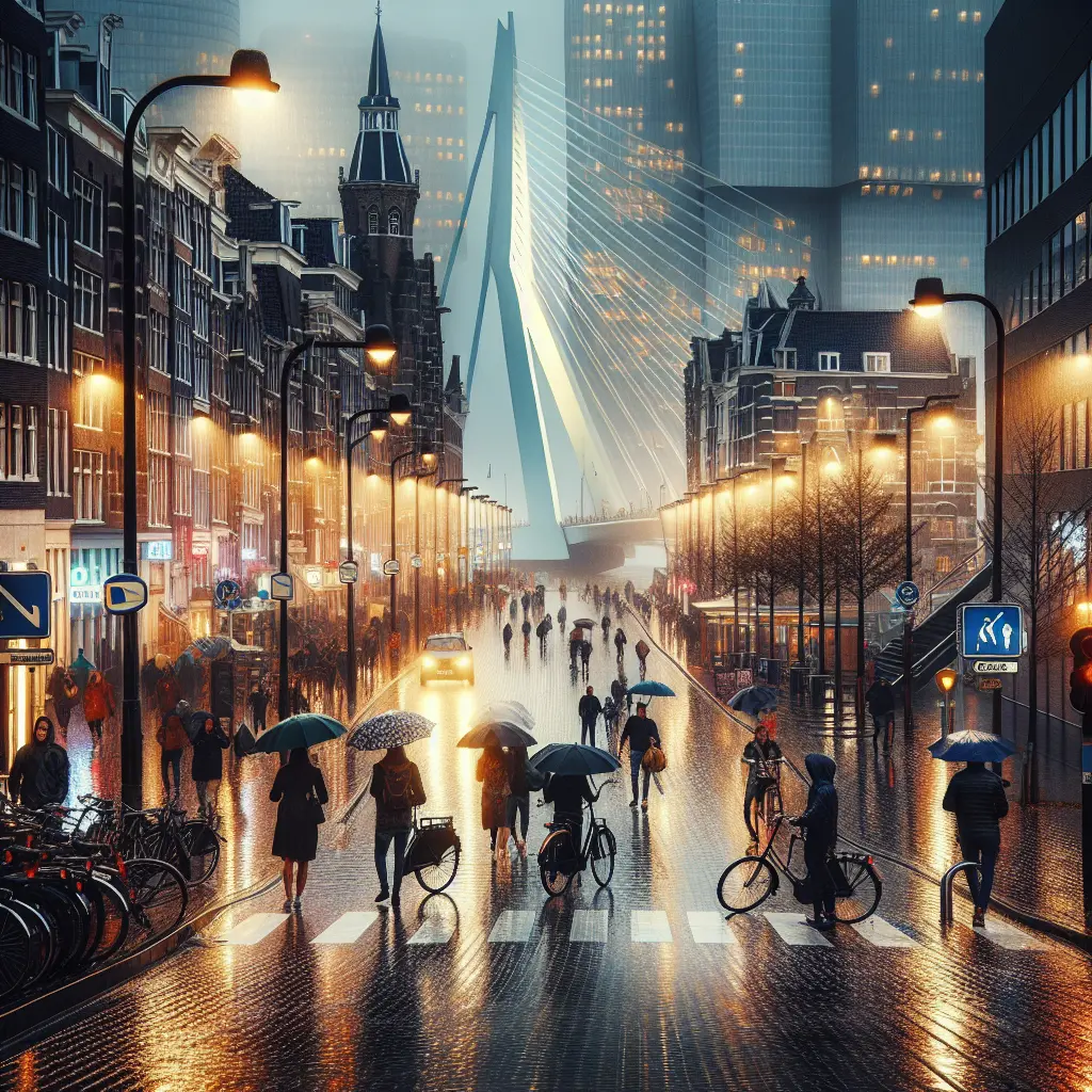 13 ting, du skal pakke til Rotterdam i regnvejr