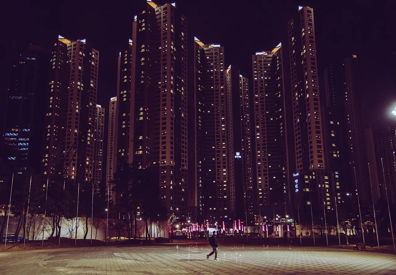 Rotterdam om aftenen